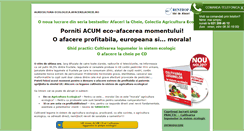 Desktop Screenshot of agricultura-ecologica.afacerilacheie.ro